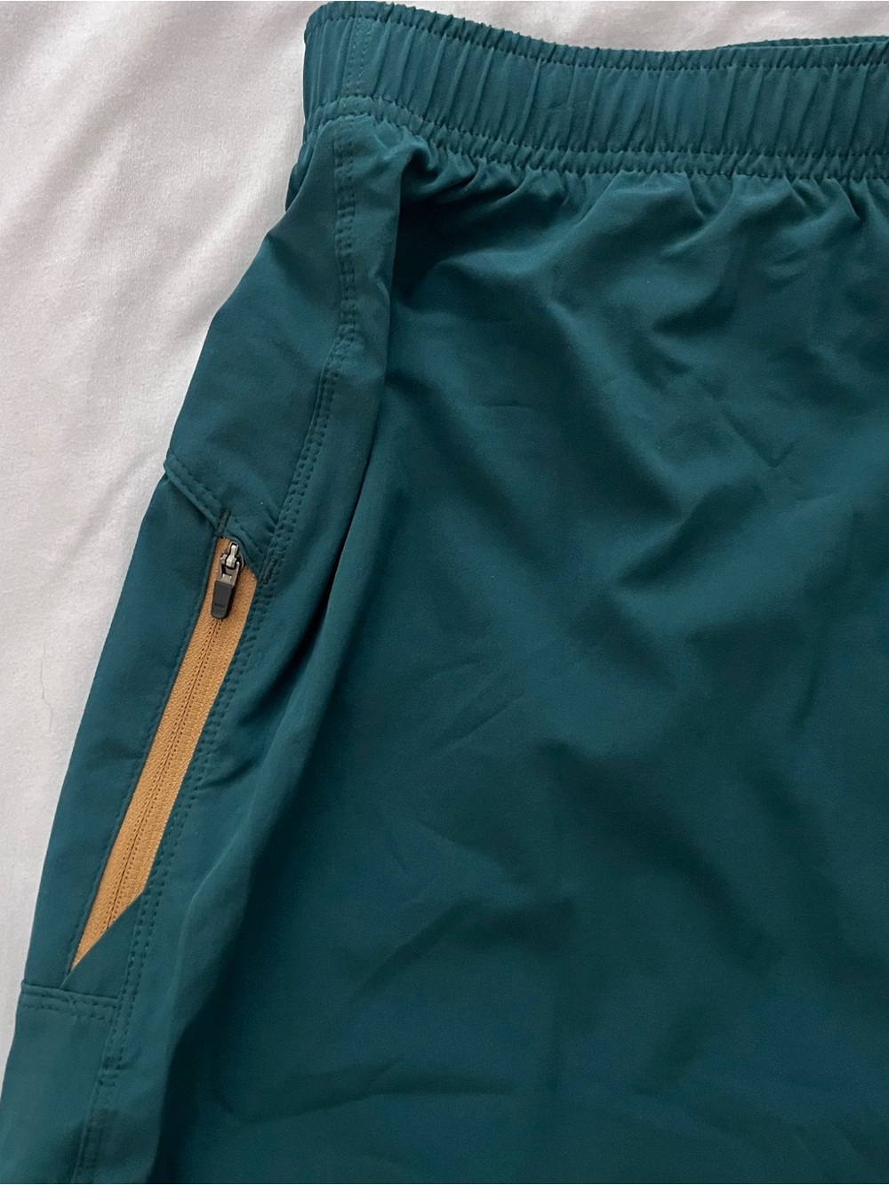 PrAna Vargas Yoga Kelly Green Shorts Athletic Lightweight Elastic Waist XL - Picture 2 of 11